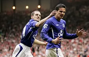 Liverpool v Everton Gallery: Tim Cahill and Leon Osman