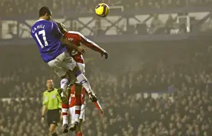 Tim Cahill Scores First Goal for Everton Against Arsenal in 08/09 Premier League