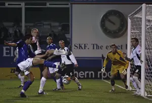 Goal Pic Prints: Tim Cahill Scores First Goal: Everton's Triumph Over Luton Town in Carling Cup Fourth Round