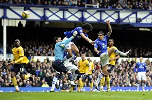 Goal Pic Prints: Tim Cahill Scores the Opener: Everton's Thrilling Victory over West Bromwich Albion