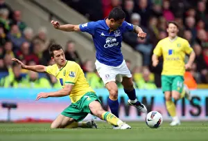 Tim Cahill vs. Adam Drury: A Premier League Battle at Carrow Road (April 2012)