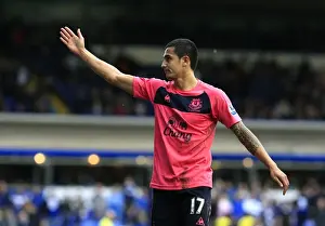 Tim Cahill Prints: Tim Cahill's Double: Everton's Thrilling Victory Celebration at St