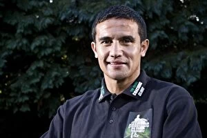 Tim Cahill Feature Collection: Tim Cahill's Everton Glory: A Photoshoot Honoring His Legendary Football Career