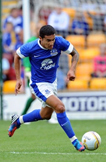Season 2012-13 Prints: Tim Cahill's Pre-Season Battle at Fir Park: Everton vs Motherwell