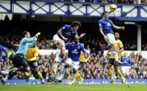 Images Dated 28th February 2009: Tim Cahill's Stunner: Everton's Thrilling 1-0 Victory over West Bromwich Albion in the 2008-09