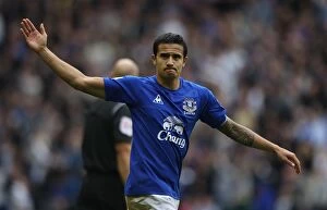 Images Dated 17th October 2010: Tim Cahill's Thrilling Goal: Everton vs. Liverpool at Goodison Park - Barclays Premier League