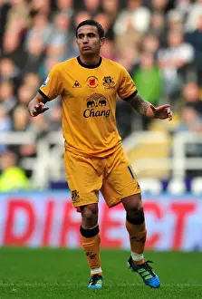 Framed Print : Tim Cahill's Thrilling Goal: Everton's Victory Over Newcastle United, Barclays Premier League (November 2011)