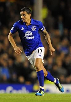 Images Dated 26th October 2011: Tim Cahill's Thunderbolt: Everton's Historic Upset Against Chelsea in the Carling Cup
