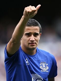 Images Dated 21st August 2010: Tim Cahill's Thunderbolt: Everton's Unforgettable Victory Over Wolverhampton Wanderers
