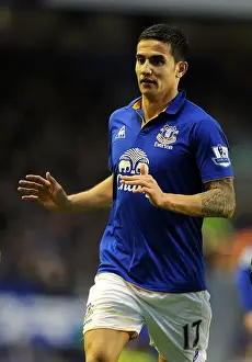 21 January 2012, Everton V Blackburn Rovers Prints: Tim Cahill's Thunderbolt: Everton's Unforgettable Goal Against Blackburn Rovers