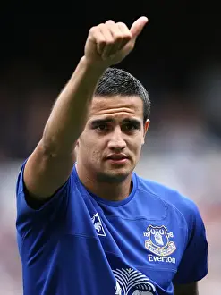 Tim Cahill Prints: Tim Cahill's Thunderbolt: Everton's Unforgettable Victory Over Wolverhampton Wanderers