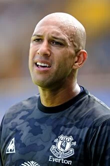 Images Dated 30th July 2011: Tim Howard in Action: Everton vs. Birmingham City (2011 Pre-Season Friendly)