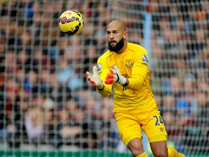 Tim Howard in Action: Everton vs. Burnley, Premier League - Turf Moor
