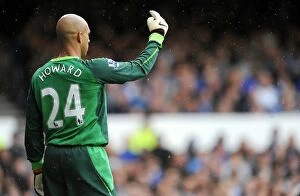 Images Dated 18th September 2010: Tim Howard in Action: Everton vs Newcastle United, Barclays Premier League