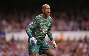 20 August 2011 Everton V Queens Park Rangers Prints: Tim Howard in Action: Everton vs. Queens Park Rangers, Barclays Premier League (2011)