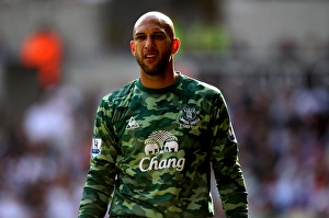 Tim Howard in Action: Everton vs Swansea City, Barclays Premier League (24 March 2012)