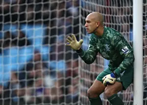 14 January 2012, Aston Villa V Everton Prints: Tim Howard in Action: Premier League Showdown - Everton vs. Aston Villa (January 2012)