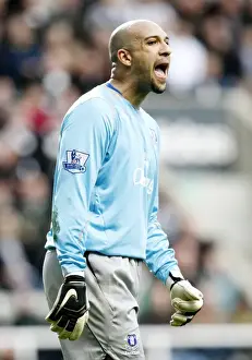 Newcastle V Everton Prints: Tim Howard: Everton Goalkeeper in Action Against Newcastle United (Season 08/09, Game 22)