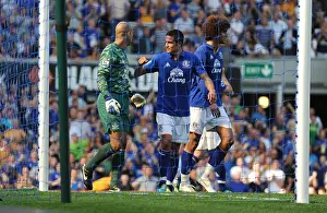 01 October 2011 Everton V Liverpool Prints: Tim Howard's Epic Penalty Save: Everton Denies Liverpool at Goodison Park (BPL 2011)