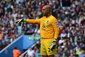 Aston Villa 1 V Everton 3: Villa Park: 25-08-2012 Prints: Tim Howard's Heroics: Everton's Triumph over Aston Villa (3-1)