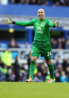 Everton 3 V Swansea City 2 : Goodison Park : 22-03-2014 Prints: Tim Howard's Triumph: Everton's Epic 3-2 Victory Over Swansea City (BPL 2013-14)