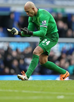 Everton 3 V Swansea City 2 : Goodison Park : 22-03-2014 Prints: Tim Howard's Triumph: Everton's Thrilling 3-2 Victory Over Swansea City (22-03-2014)