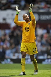 Images Dated 25th August 2012: Tim Howard's Unforgettable Performance: Everton's 3-1 Victory over Aston Villa