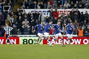 Images Dated 26th December 2015: Tom Cleverley Scores First Goal for Everton at St. James Park Against Newcastle United