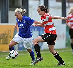 Images Dated 13th May 2012: Toni Duggan in Action: Everton Ladies vs Doncaster Rovers Belles, FA Womens Super League