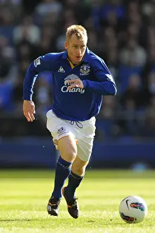 Tony Hibbert at Goodison Park: Everton vs Wigan Athletic, Barclays Premier League (September 17, 2011)