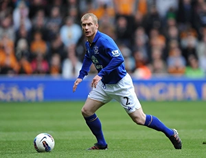 06 May 2012 V Wolverhampton Wanderers, Molineux Stadium Prints: Tony Hibbert's Unyielding Performance: Everton vs