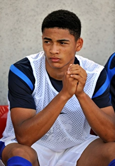 Pre Season Friendly - Morecambe V Everton - Globe Arena Prints: Tyias Browning in Action for Everton at Globe Arena against Morecambe (Pre-Season Friendly)