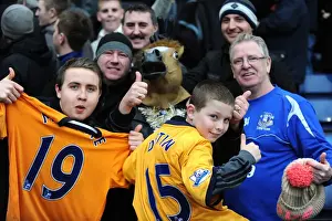 01 January 2012, West Bromwich Albion V Everton Prints: Unwavering Sea of Blues: Everton Fans Epic Show of Support at The Hawthorns (2012)