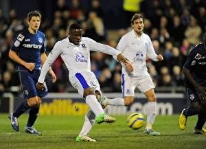 FA Cup Prints: Victor Anichebe's Equalizing Goal: Everton vs Oldham Athletic in FA Cup Fifth Round