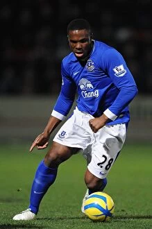 FA Cup : Round 3 : Cheltenham Town 1 v Everton 5 : Whaddon Road : 07-01-2013 Collection: Victor Anichebe's FA Cup Hat-Trick: Everton Crushes Cheltenham Town 5-1 (07-01-2013)