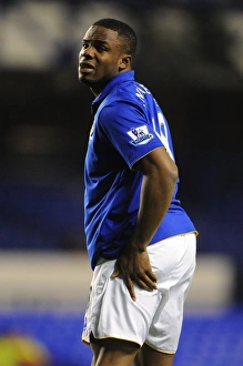 Framed Print : Victor Anichebe's FA Cup Victory Celebration: Everton Overpowers Fulham at Goodison Park (27 January 2012) Framed Print : Victor Anichebe's FA Cup Victory Celebration: Everton Overpowers Fulham at Goodison Park (27 January 2012)
