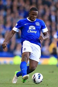 Images Dated 29th September 2012: Victor Anichebe's Thrilling Goal: Everton's 3-1 Victory Over Southampton (September 29)