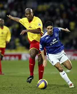 Images Dated 24th February 2007: Watford v Everton - Mikel Arteta in action