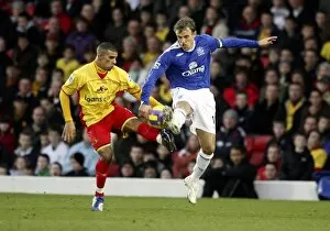 Images Dated 24th February 2007: Watford v Everton - Phil Neville in action