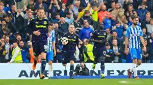 Wayne Rooney Scores First Goal for Everton at AMEX Stadium against Brighton and Hove Albion, Premier League