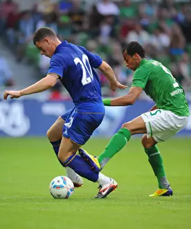 02 August 2011 Werder Bremen V Everton Prints: Weserstadion Showdown: A Clash of Talents - Wesley (Werder Bremen) vs. Barkley (Everton)