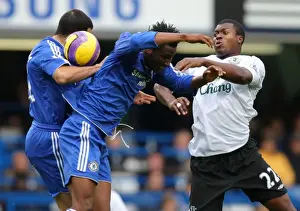 Chelsea V Everton Prints: Yakubu vs. Mikel: A Battle at Stamford Bridge - Premier League Showdown, 07-08