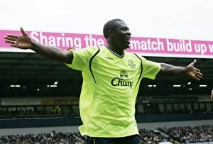 Images Dated 23rd August 2008: Yakubu's Brace: Everton's Triumph over West Bromwich Albion in the Barclays Premier League (23/8/08)