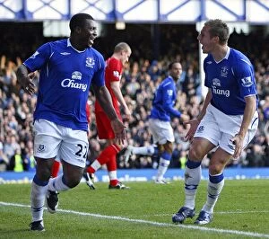Everton v Middlesbrough Collection: Yakubu's Historic Goal: Everton's First Against Middlesbrough in 2008 Premier League