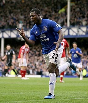 Images Dated 30th October 2010: Yakubu's Opener: Everton's Triumph Over Stoke City in the Barclays Premier League (30 October 2010)