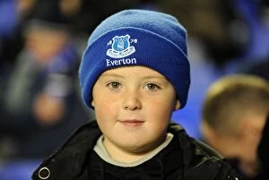 Images Dated 10th November 2010: Young Everton Fan's Thrill: Everton vs. Bolton Wanderers, Premier League (November 10, 2010)